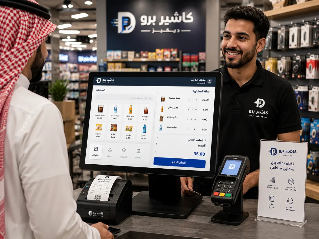 برنامج كاشير للمتاجر لإدارة المبيعات اليومية