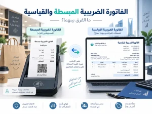 الفاتورة الضريبية المبسطة والقياسية في السعودية والفرق بينهما