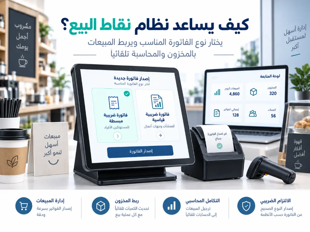 كيف يساعد نظام نقاط البيع في إصدار الفاتورة الضريبية المناسبة